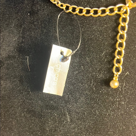 Chico's Gold Multi-Layered Necklace NWT - Picture 4 of 4